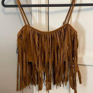 Fringe crop top